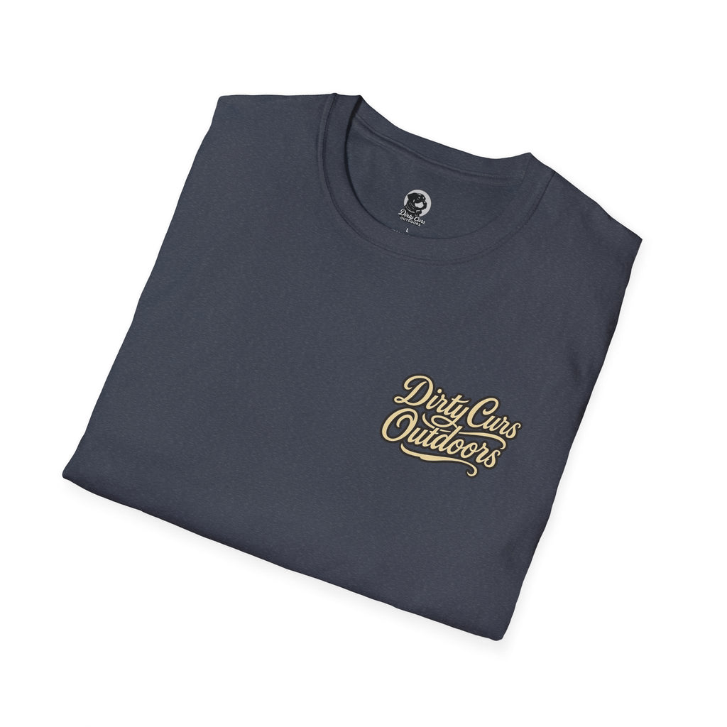Hog & Dog Hunting Graphic T-Shirt — "On the Hunt" Vintage Badge