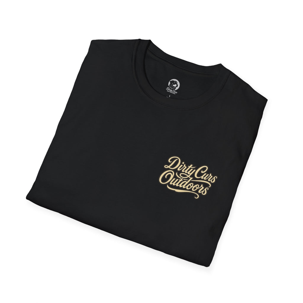 Hog & Dog Hunting Graphic T-Shirt — "On the Hunt" Vintage Badge