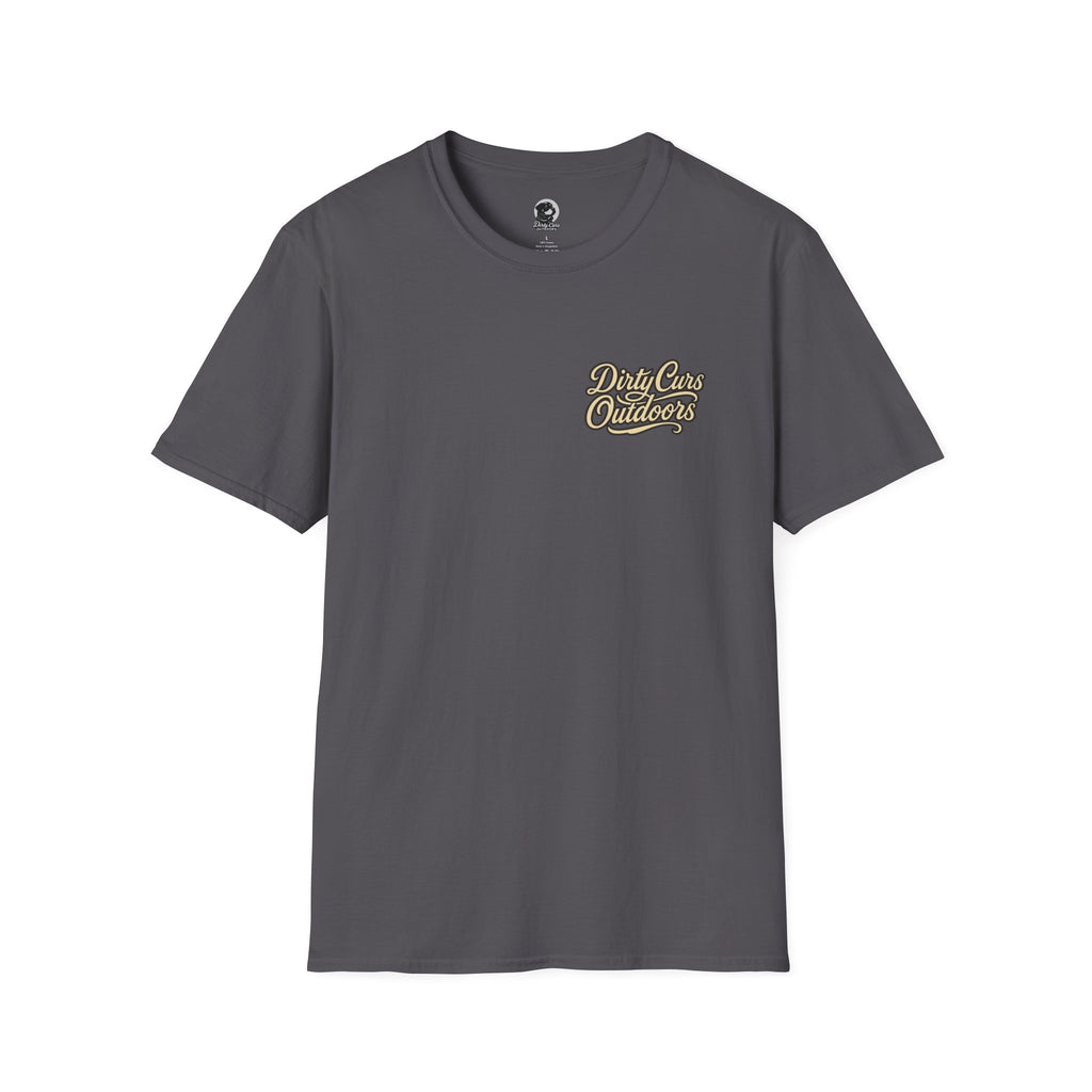 Hog & Dog Hunting Graphic T-Shirt — "On the Hunt" Vintage Badge