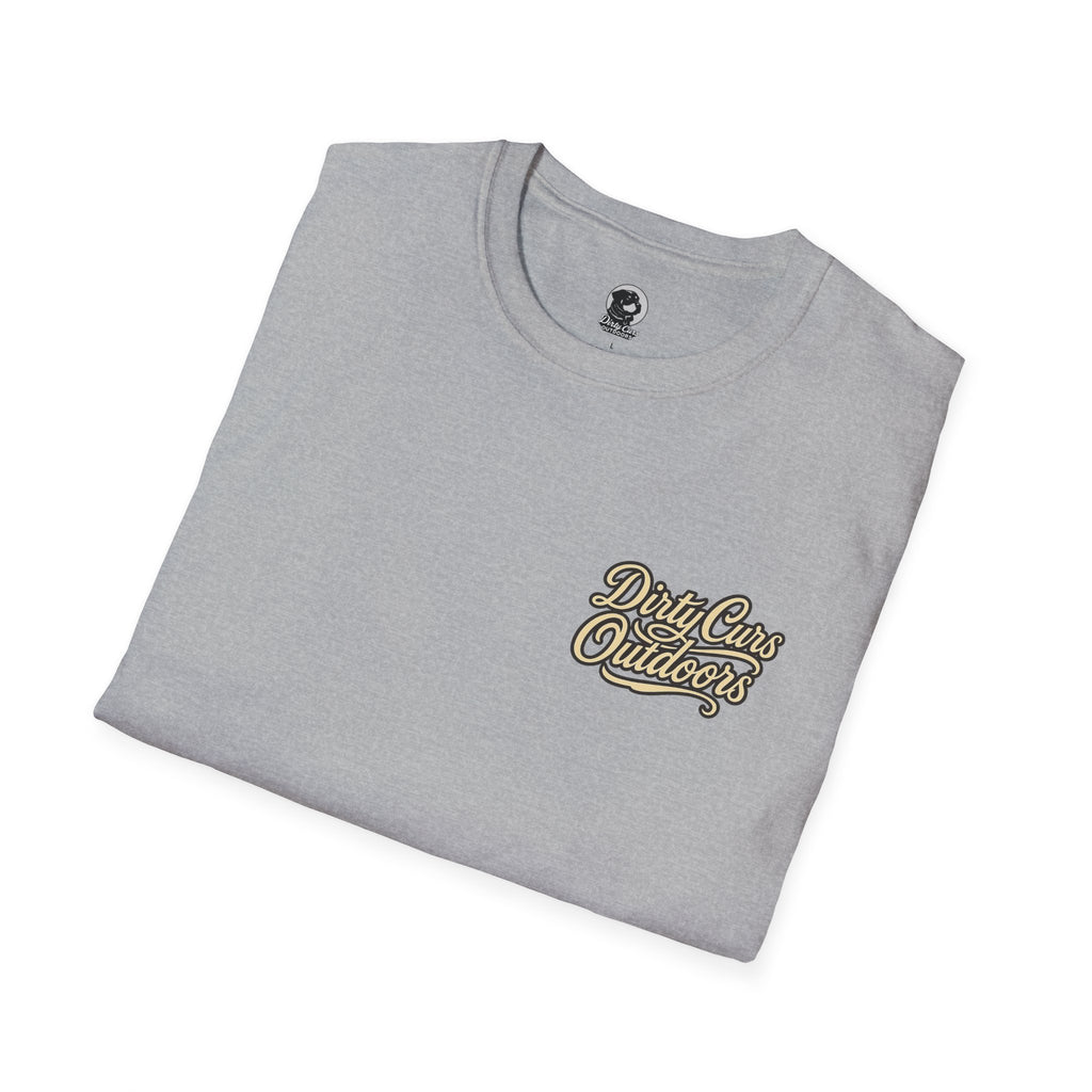 Hog & Dog Hunting Graphic T-Shirt — "On the Hunt" Vintage Badge
